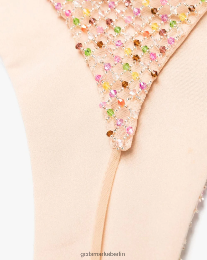 GCDS Frauen Bikini aus besticktem Tüll LP42F482 Mehrfarbig Kleidung