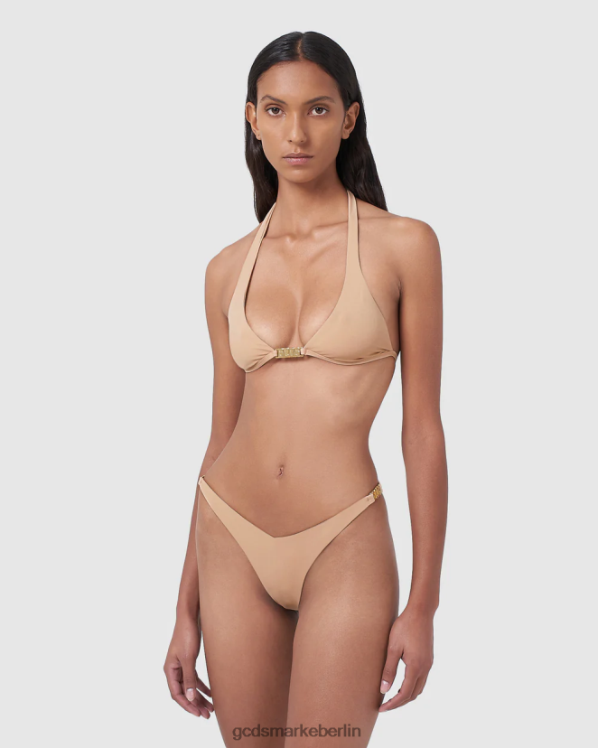 GCDS Frauen Bikini mit Metallclip und Logo LP42F568 nackt Kleidung