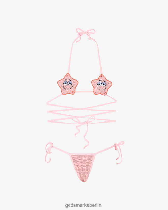 GCDS Frauen Patrick-Bikini LP42F473 Rosa Kleidung