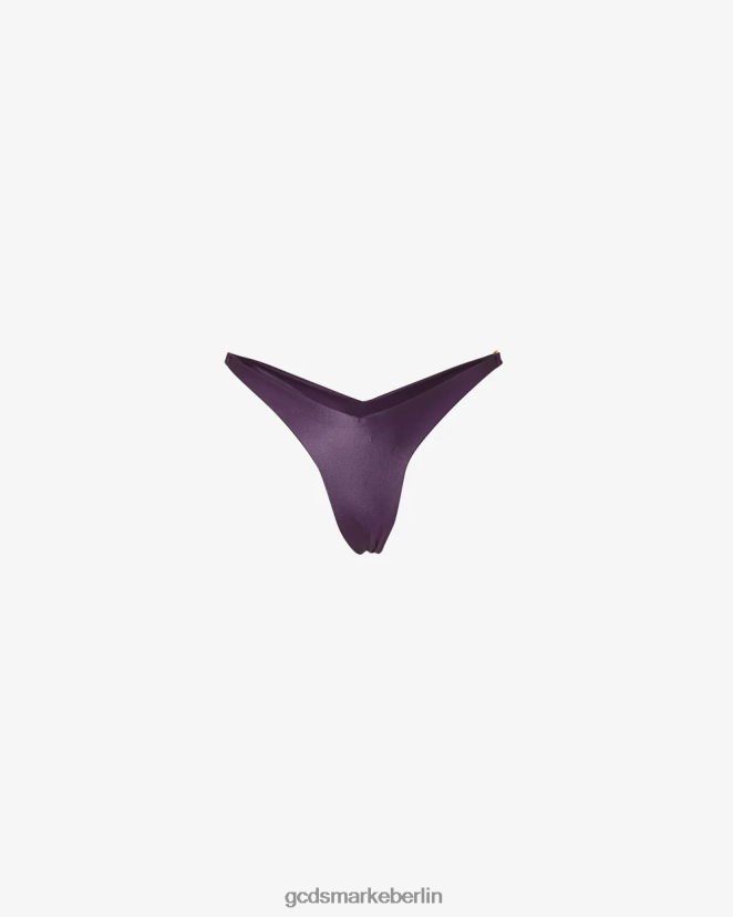 GCDS Frauen Unterkleid mit metallischem Logo-Clip LP42F486 violett Kleidung
