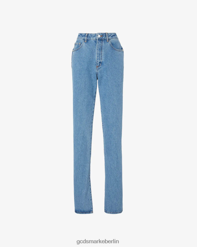 GCDS Frauen Bling-Jeanshose LP42F446 neues hellblau Kleidung