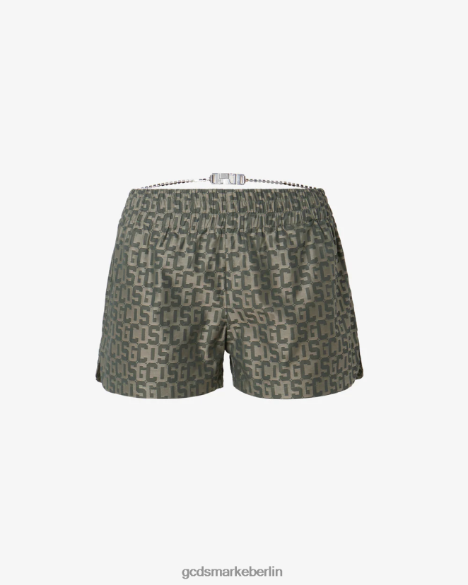 GCDS Frauen Bling-Monogramm-Shorts LP42F460 Mehrfarbig Kleidung