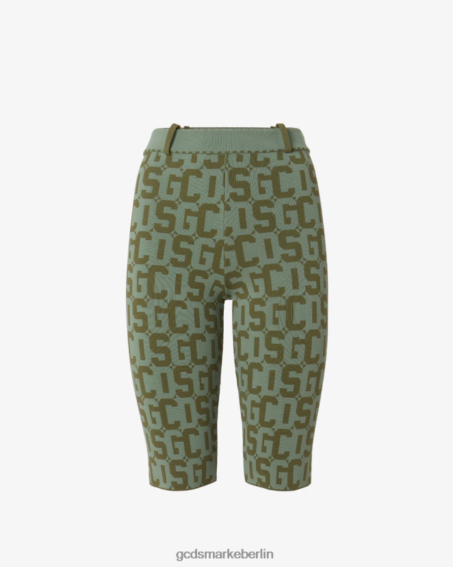 GCDS Frauen Matilda-Monogramm-Radfahrer LP42F461 Militärgrün Kleidung