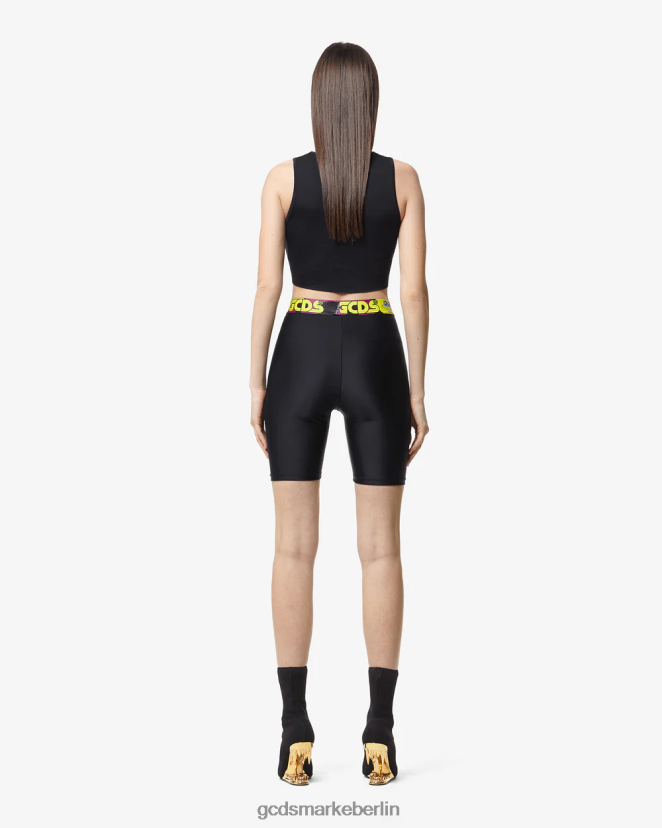 GCDS Frauen SpongeBob-Radfahrer LP42F462 Schwarz Kleidung