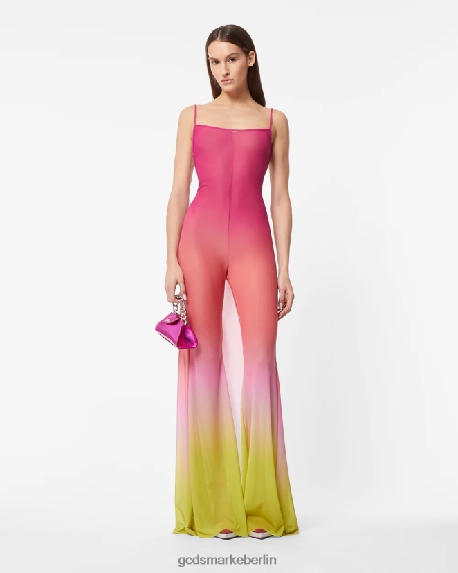 GCDS Frauen Kleid degradieren LP42F405 Fuchsie Kleidung