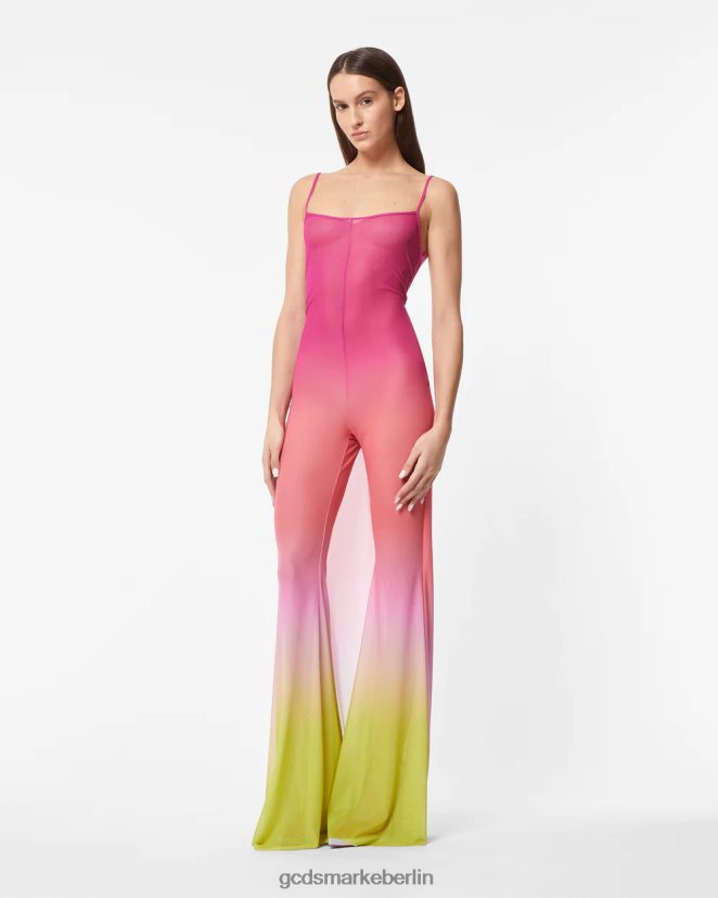 GCDS Frauen Kleid degradieren LP42F405 Fuchsie Kleidung