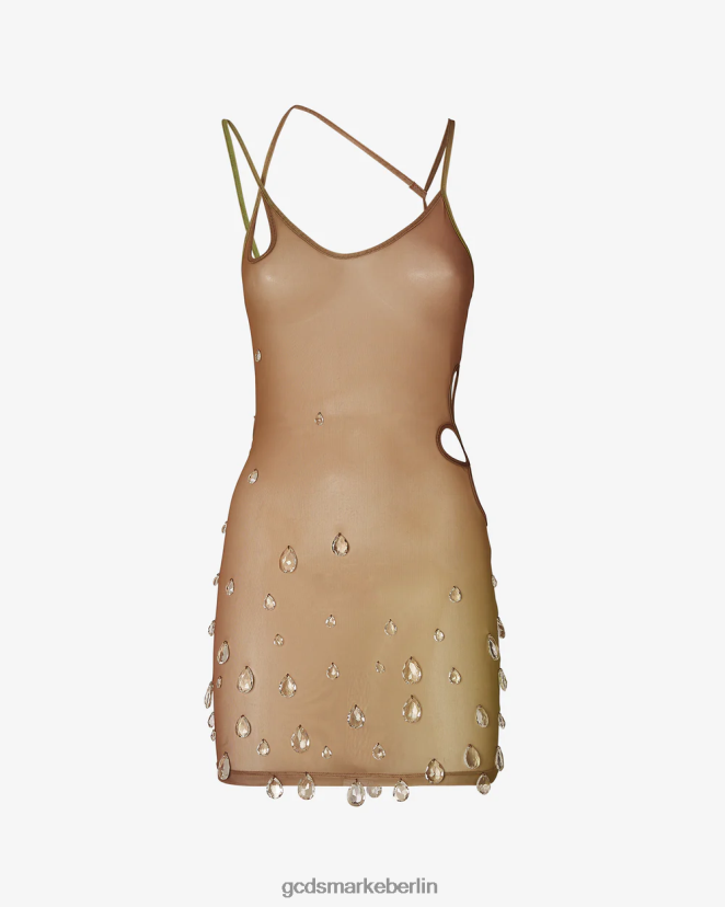 GCDS Frauen Sita lässt ihr Kleid fallen LP42F430 Militärgrün Kleidung