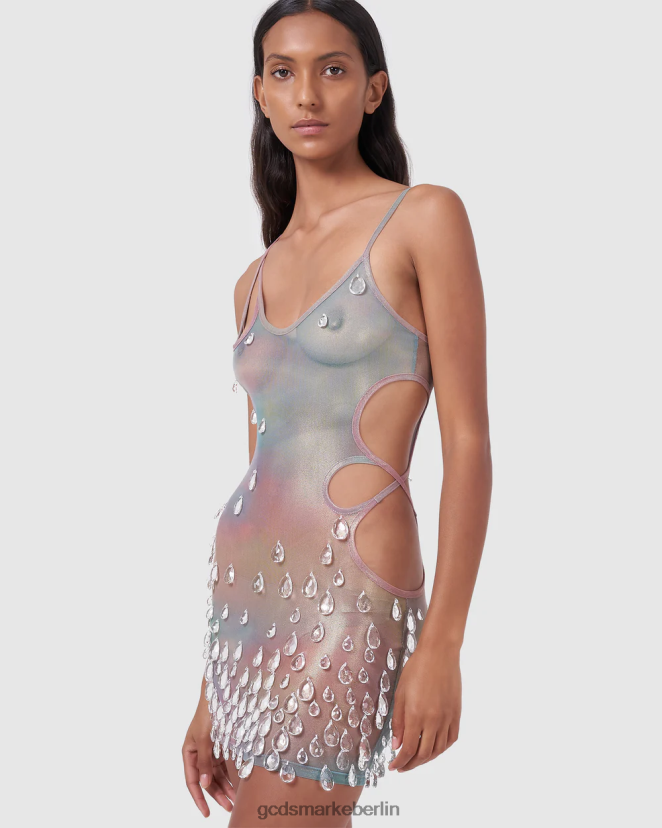 GCDS Frauen Sita lässt ihr Kleid fallen LP42F556 Mehrfarbig Kleidung