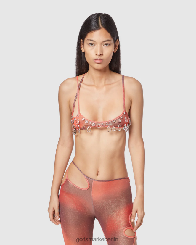 GCDS Frauen Sita lässt Mini-Top fallen LP42F389 Mehrfarbig Kleidung