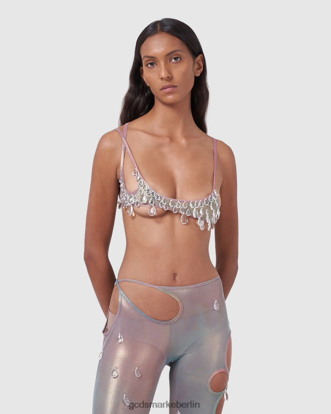 GCDS Frauen Sita lässt Mini-Top fallen LP42F390 Mehrfarbig Kleidung