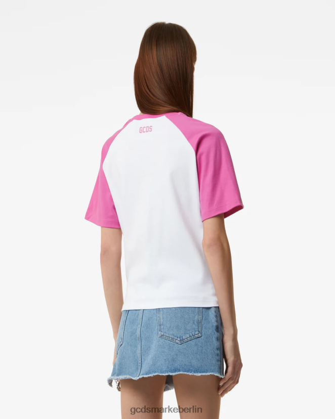 GCDS Frauen Wirdo-T-Shirt LP42F363 Weiß Kleidung