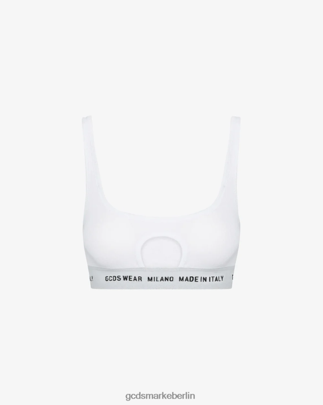 GCDS Frauen Tragen Sie einen Oblo-BH LP42F471 Weiß Kleidung