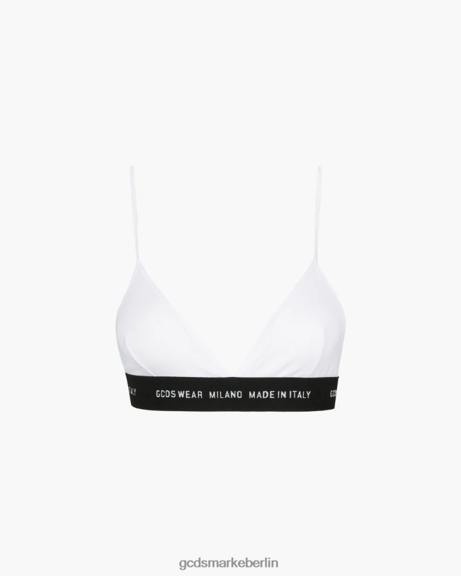 GCDS Frauen Tragen Sie einen einfachen BH LP42F469 Weiß Kleidung
