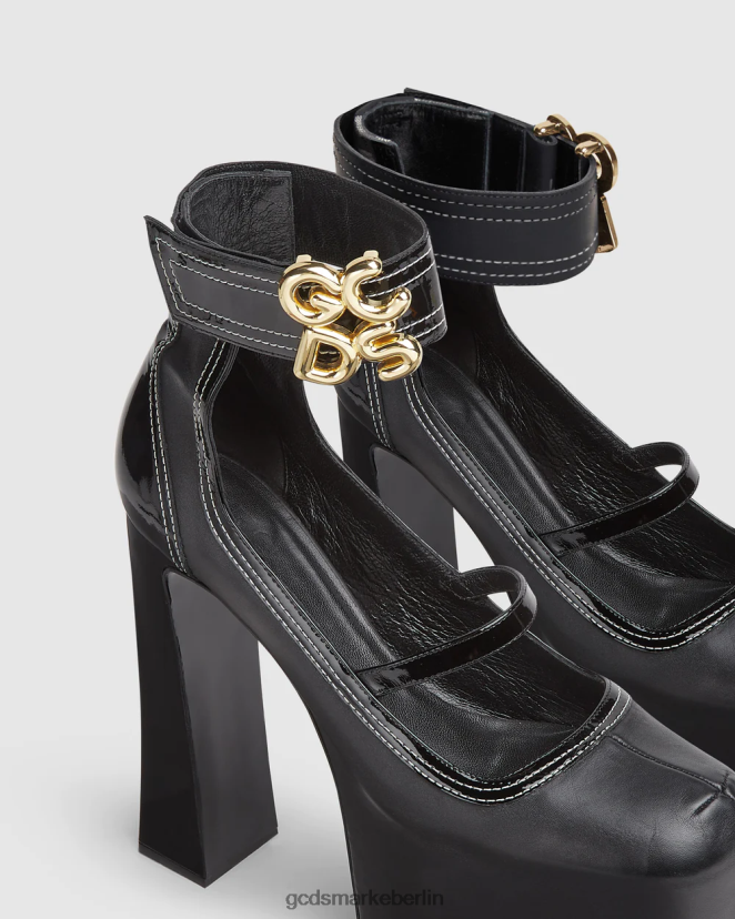 GCDS Frauen göttliche Absätze LP42F559 Schwarz Schuhwerk