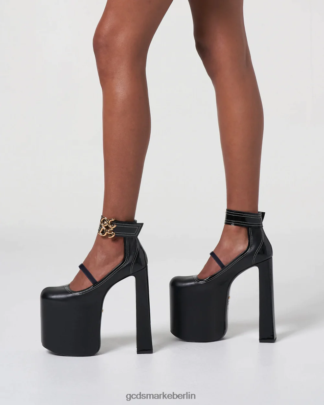 GCDS Frauen göttliche Absätze LP42F559 Schwarz Schuhwerk