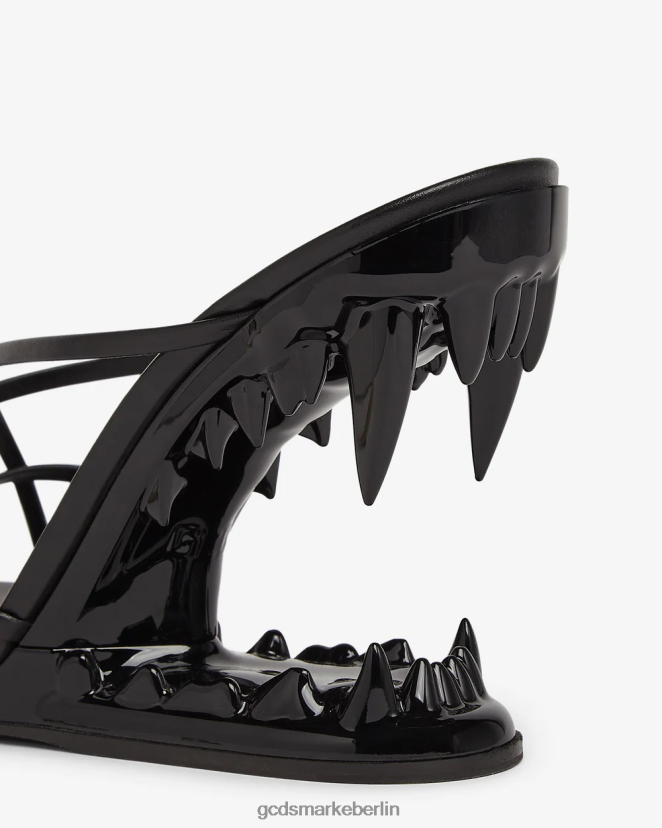 GCDS Frauen Morso Zehenstegsandalen LP42F506 Schwarz Schuhwerk