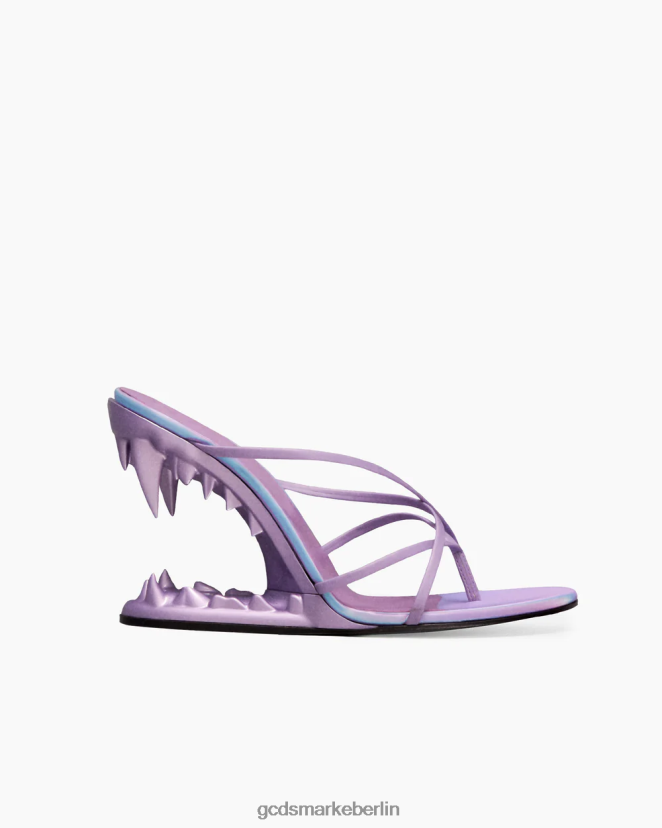 GCDS Frauen Morso metallische Zehensandalen LP42F508 lila Schuhwerk