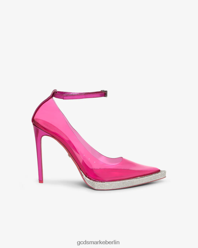 GCDS Frauen Transparente Reiterpumpen LP42F502 Fuchsie Schuhwerk