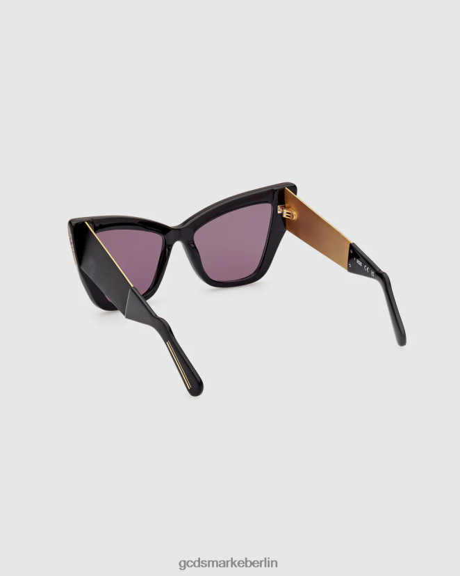 GCDS Frauen GD0026 Cat-Eye-Sonnenbrille LP42F553 Schwarz Zubehörteil