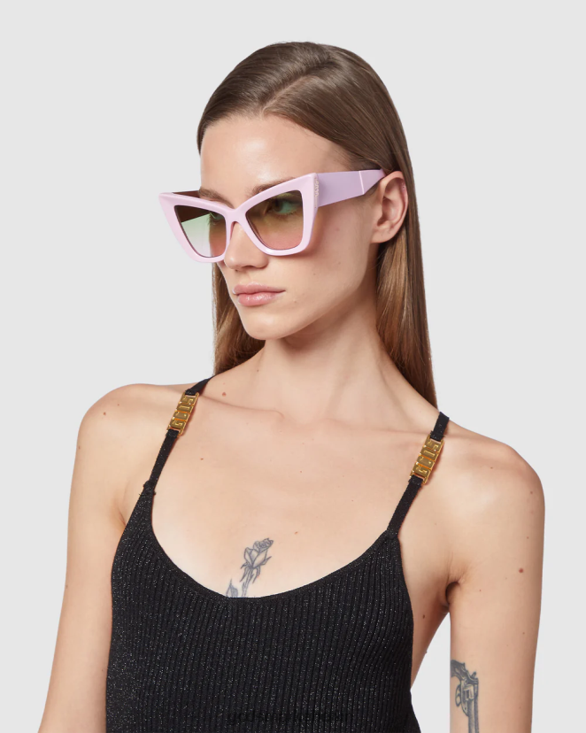 GCDS Frauen GD0026 Cat-Eye-Sonnenbrille LP42F554 Rosa Zubehörteil