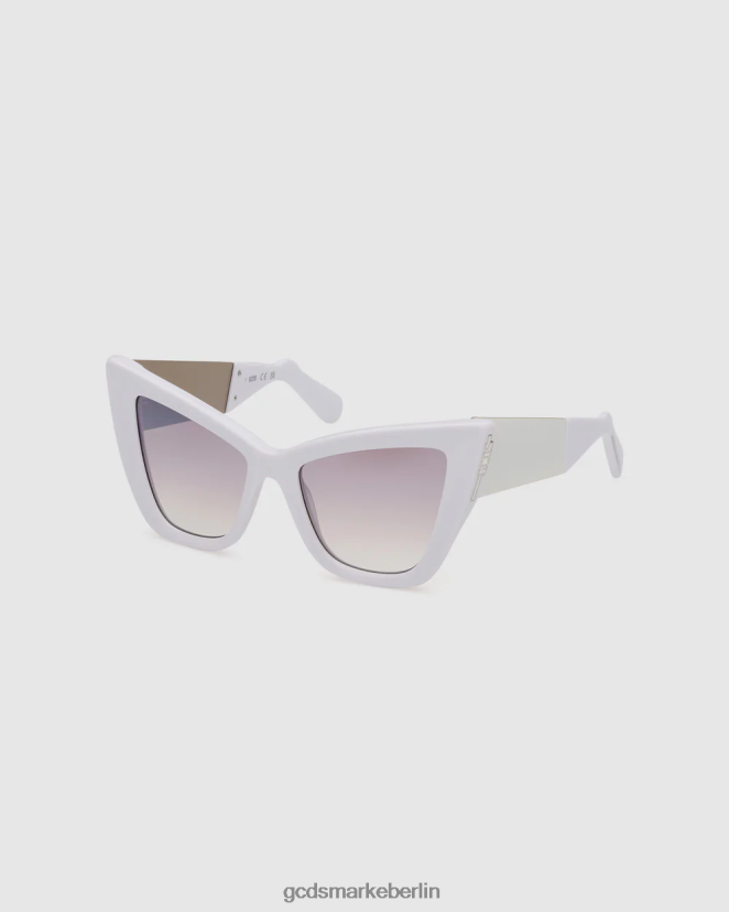 GCDS Frauen GD0026 Cat-Eye-Sonnenbrille LP42F555 Weiß Zubehörteil