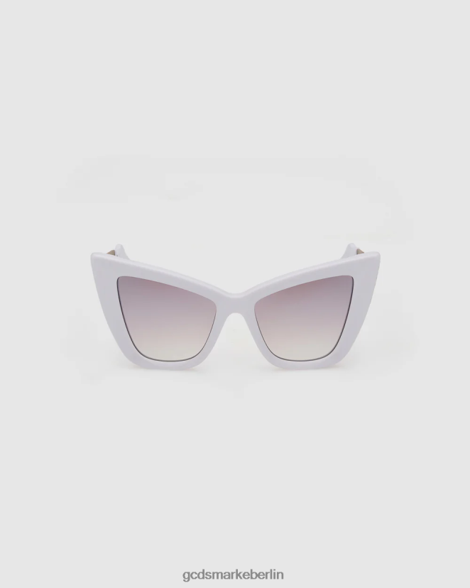 GCDS Frauen GD0026 Cat-Eye-Sonnenbrille LP42F555 Weiß Zubehörteil