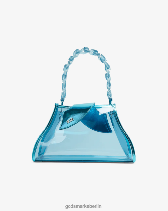 GCDS Frauen Comma Transpallic Mittelgroße Tasche LP42F528 hellblau Zubehörteil