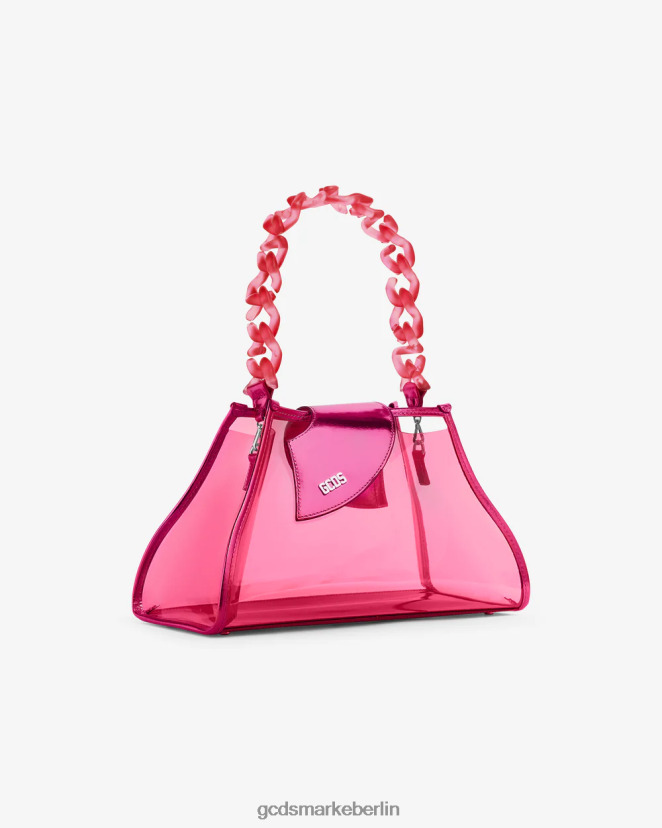 GCDS Frauen Comma Transpallic Mittelgroße Tasche LP42F529 Fuchsie Zubehörteil
