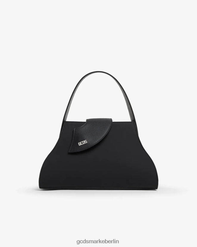 GCDS Frauen Comma mittelgroße Handtasche LP42F520 Schwarz Zubehörteil
