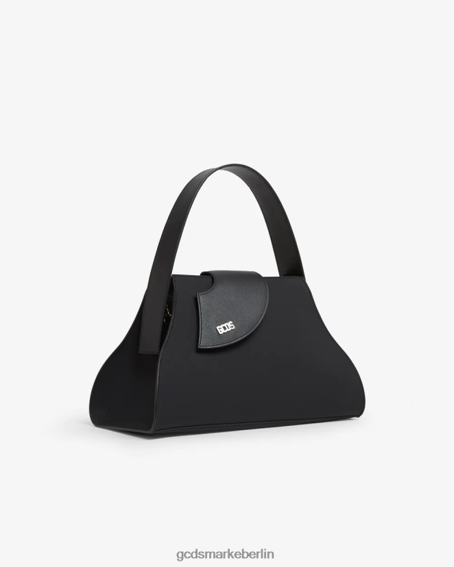 GCDS Frauen Comma mittelgroße Handtasche LP42F520 Schwarz Zubehörteil