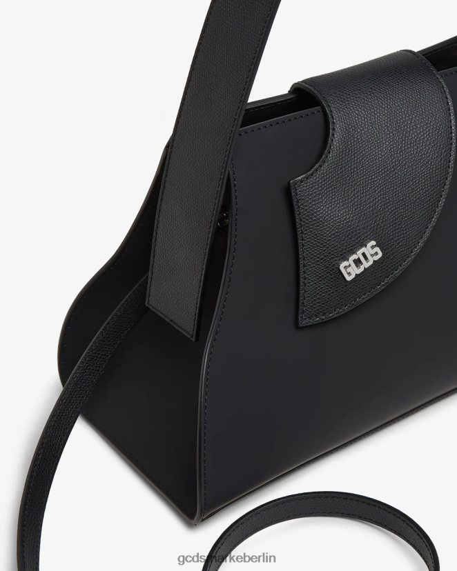 GCDS Frauen Comma mittelgroße Handtasche LP42F520 Schwarz Zubehörteil