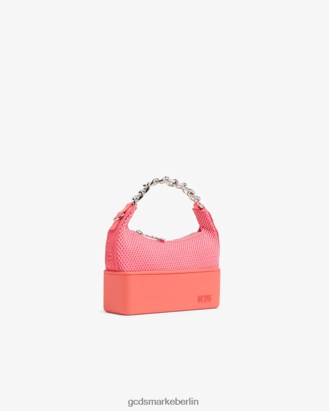 GCDS Frauen Kleine Matilda-Mesh-Tasche LP42F536 Rosa Fluo Zubehörteil