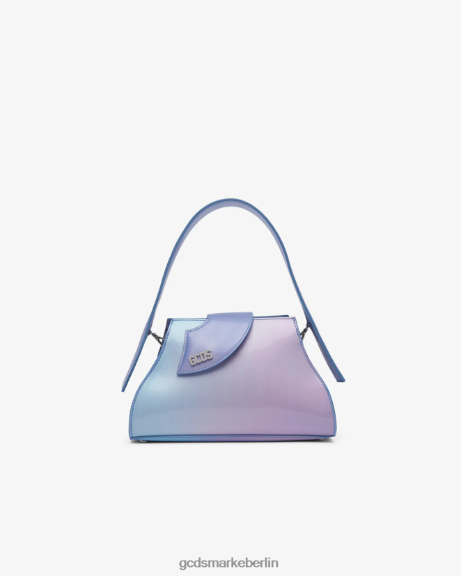 GCDS Frauen Komma holografische kleine Tasche LP42F517 silber/lila Zubehörteil
