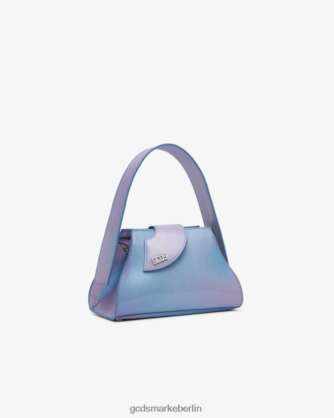 GCDS Frauen Komma holografische kleine Tasche LP42F517 silber/lila Zubehörteil