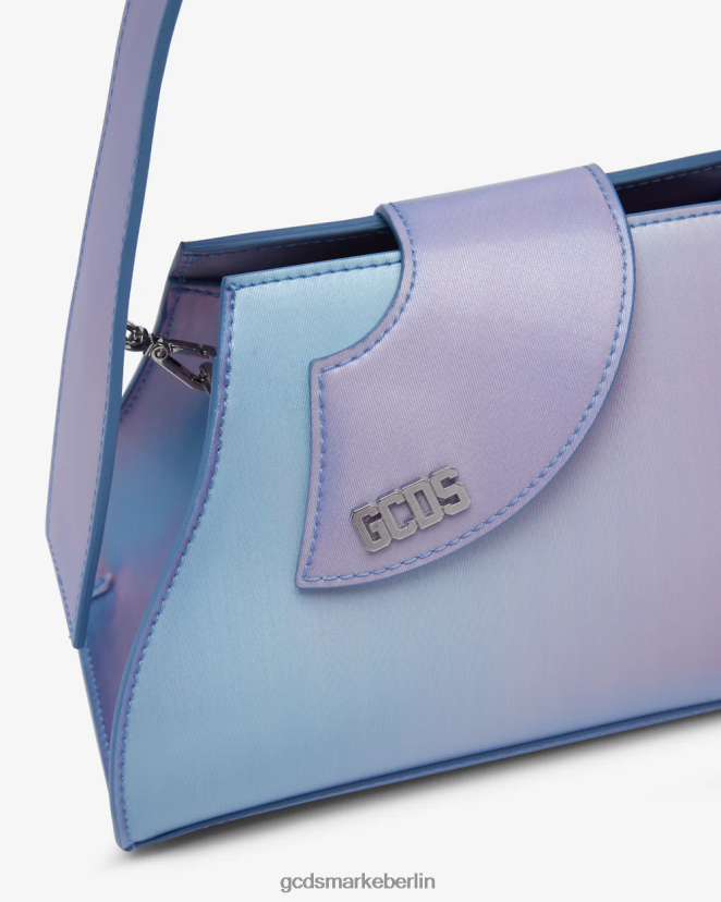 GCDS Frauen Komma holografische kleine Tasche LP42F517 silber/lila Zubehörteil