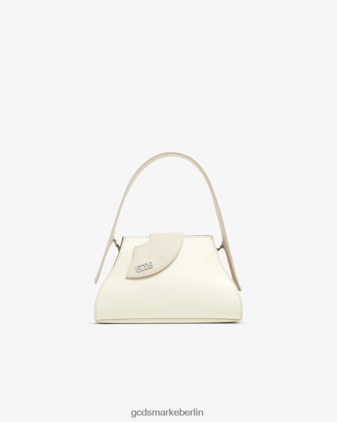 GCDS Frauen Komma kleine Handtasche LP42F521 cremefarben Zubehörteil