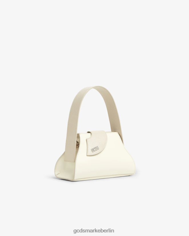 GCDS Frauen Komma kleine Handtasche LP42F521 cremefarben Zubehörteil