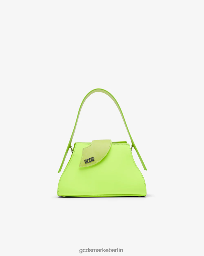 GCDS Frauen Komma kleine Handtasche LP42F538 gelbes Fluo Zubehörteil