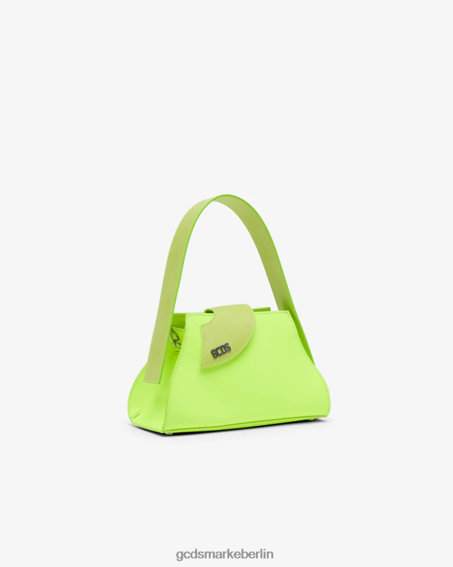 GCDS Frauen Komma kleine Handtasche LP42F538 gelbes Fluo Zubehörteil