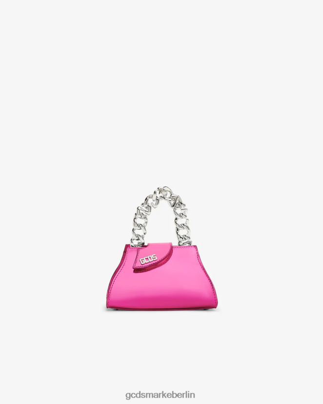 GCDS Frauen Komma transparente Babytasche LP42F526 Fuchsie Zubehörteil