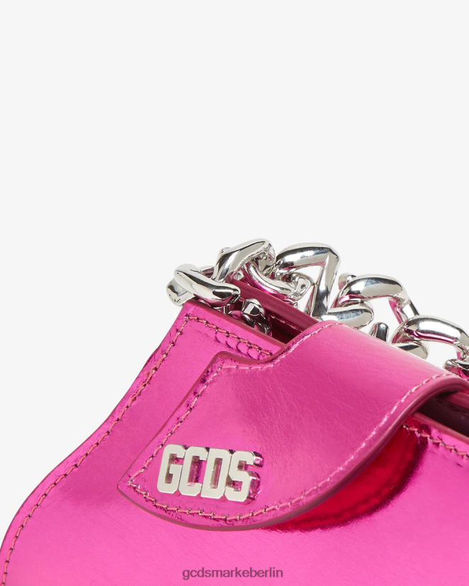 GCDS Frauen Komma transparente Babytasche LP42F526 Fuchsie Zubehörteil