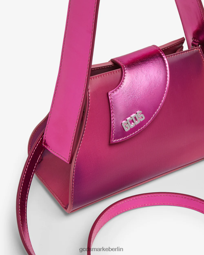 GCDS Frauen Komma transparente kleine Tasche LP42F527 Fuchsie Zubehörteil
