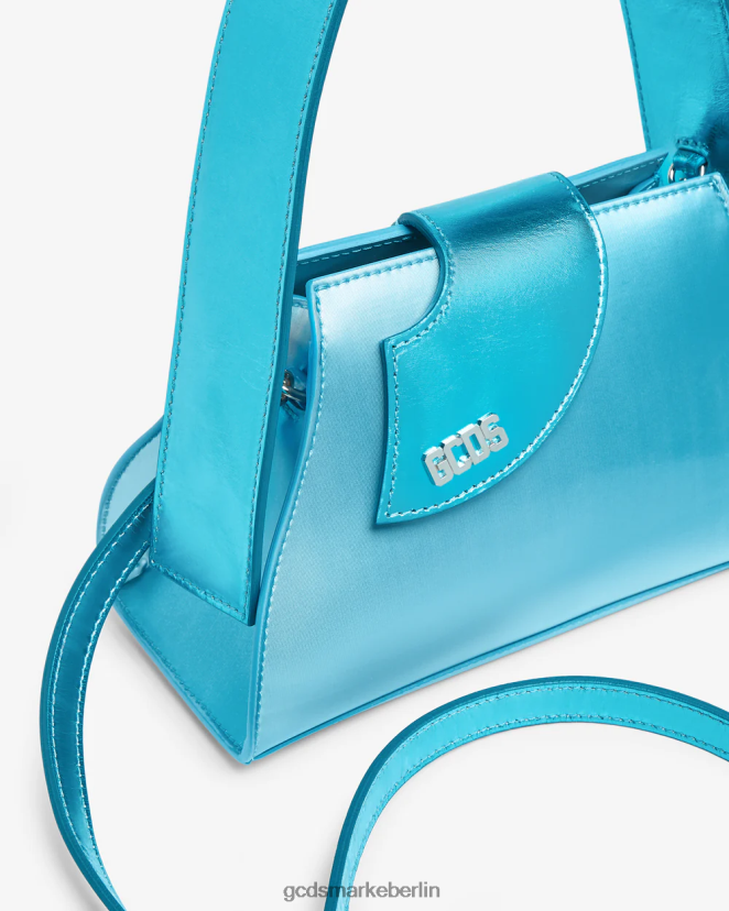 GCDS Frauen Komma transparente kleine Tasche LP42F530 hellblau Zubehörteil