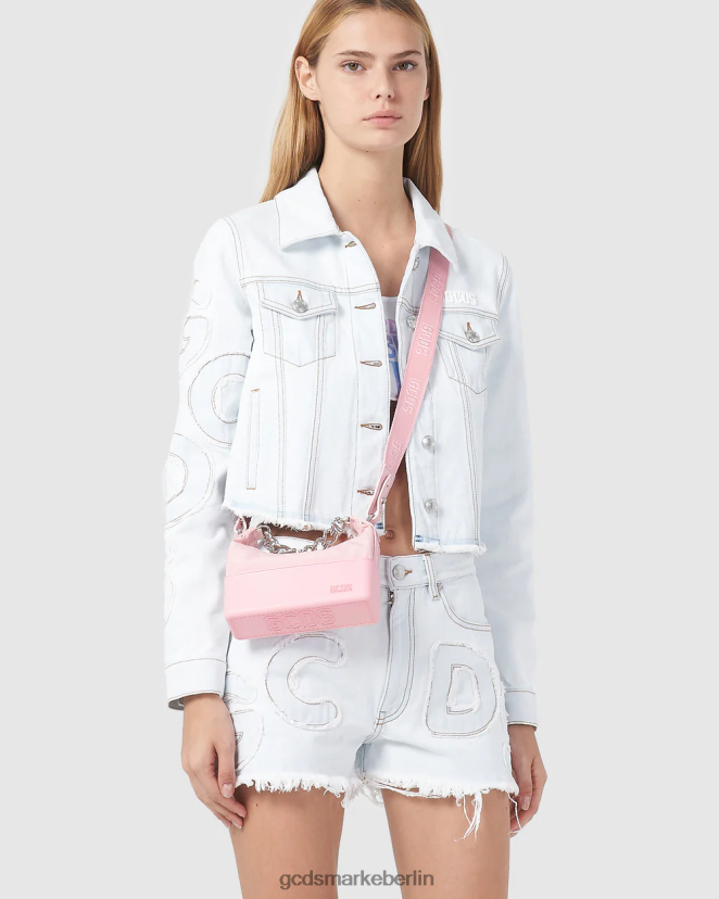 GCDS Frauen Matilda-Tasche aus Nylon LP42F563 Rosa Zubehörteil