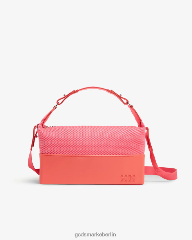 GCDS Frauen Mittlere Matilda-Mesh-Tasche LP42F537 Rosa Fluo Zubehörteil