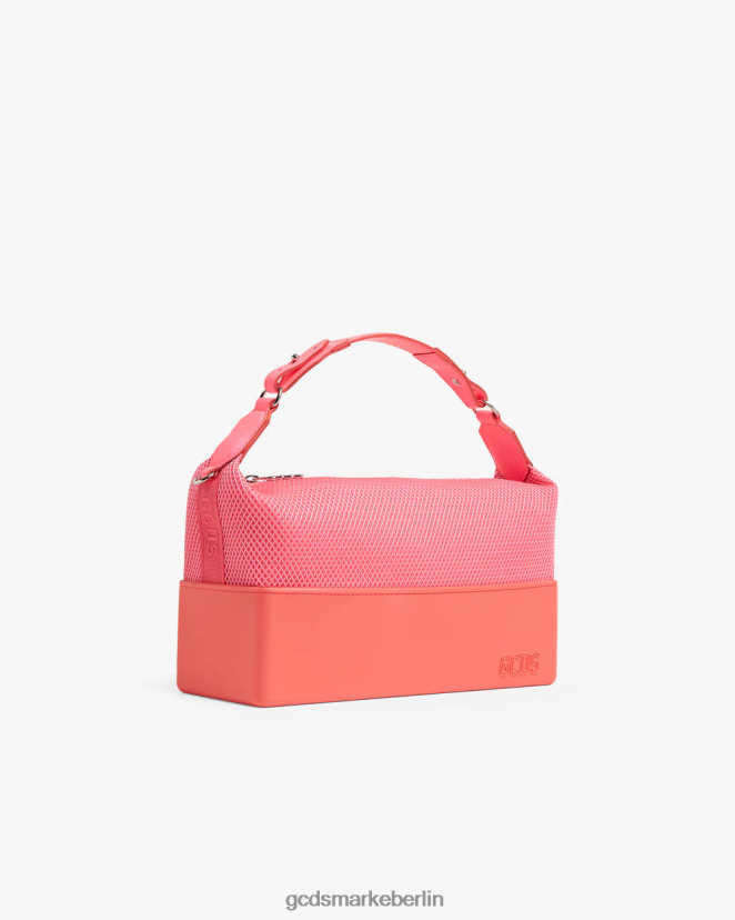 GCDS Frauen Mittlere Matilda-Mesh-Tasche LP42F537 Rosa Fluo Zubehörteil