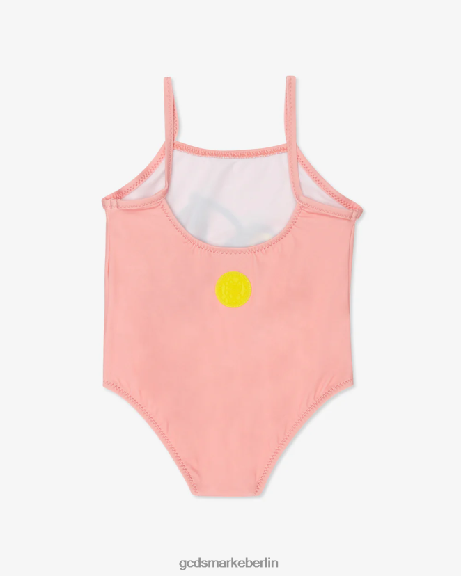 GCDS Kinder Baby-Kirsch-Badeanzug LP42F645 Rosa Kleidung