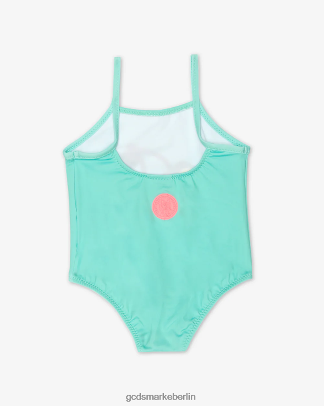 GCDS Kinder Baby-Kirsch-Badeanzug LP42F646 eisgrün Kleidung