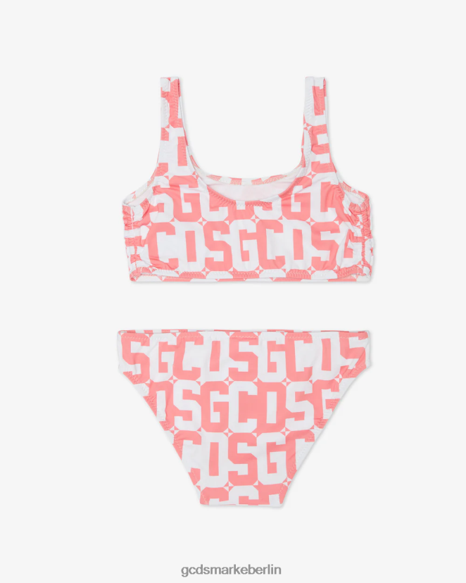 GCDS Kinder Junior-Monogramm-Bikini LP42F824 Rosa Kleidung