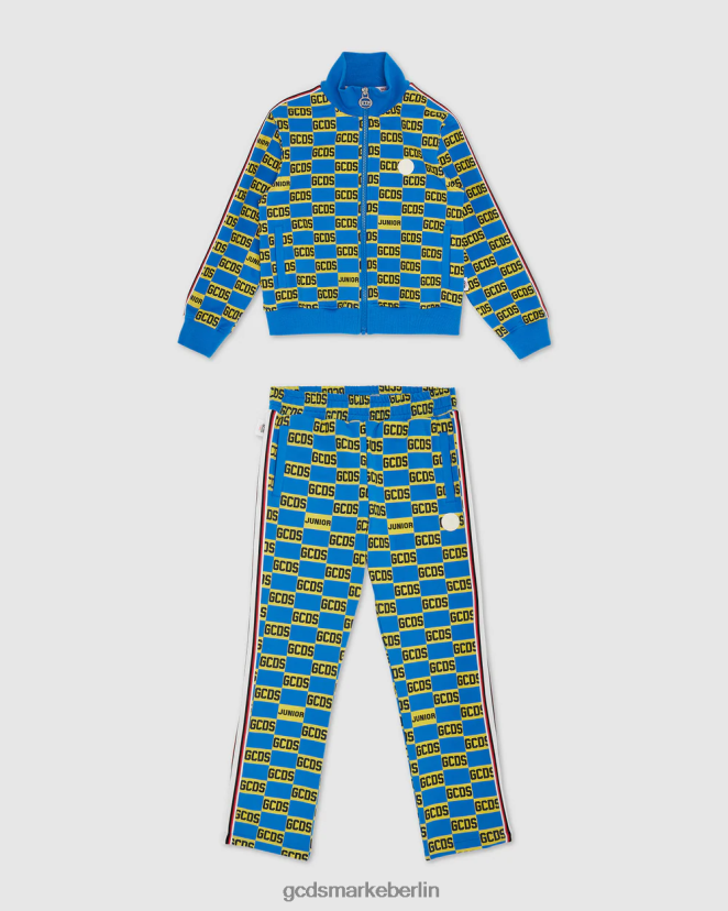 GCDS Kinder Junior-Trainingsanzug mit durchgehendem Logo LP42F682 Mehrfarbig Kleidung